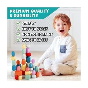 BUNMO 40 juguetes apilables para niños pequeños; bloques_5