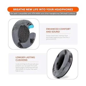 Almohadillas de repuesto para auriculares ATH M50X_4