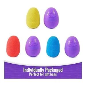 Kinetic Sand Paquete de 20 huevos con arena roja_2