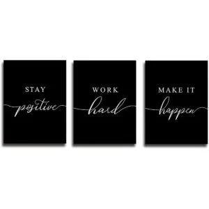 Lienzo enmarcado para pared cita positiva arte de pared_6