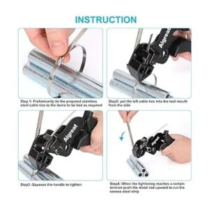 Aigreat Juego de 200 s de metal para ataduras de_5