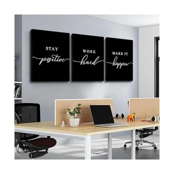 Lienzo enmarcado para pared cita positiva arte de pared_4
