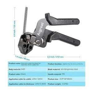 Aigreat Juego de 200 s de metal para ataduras de_3