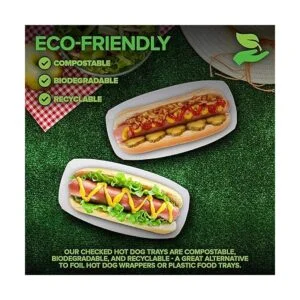 Bandejas para perros calientes a cuadros 250 unidades_6