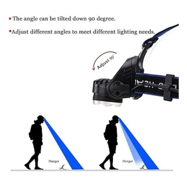 AuKvi Faro de luz azul con 3 modos de luz LED faro azul_4