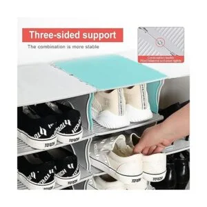 TXALWIQ Zapatero de 6 niveles organizador apilable de_3