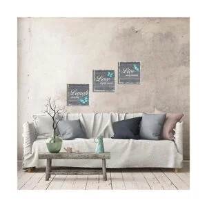 RnnJoile 3 piezas de arte de pared con texto en inglés_3