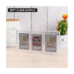 Auveach Paquete de 1 marco acrílico 35PT TCG triple para_2