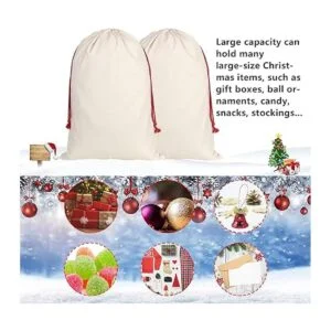 Inspireyee Paquete de 6 bolsas de Navidad grandes de Papá_7