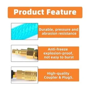 GASHER Manguera de aire de poliuretano de 14 x 50 pies_3