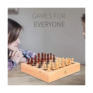 Juegoal Juego de discos de madera 4 en 1 para niños y_5