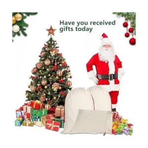 Inspireyee Paquete de 6 bolsas de Navidad grandes de Papá_3
