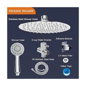 Cabezal de ducha con manguera cabezal de ducha de lluvia_6