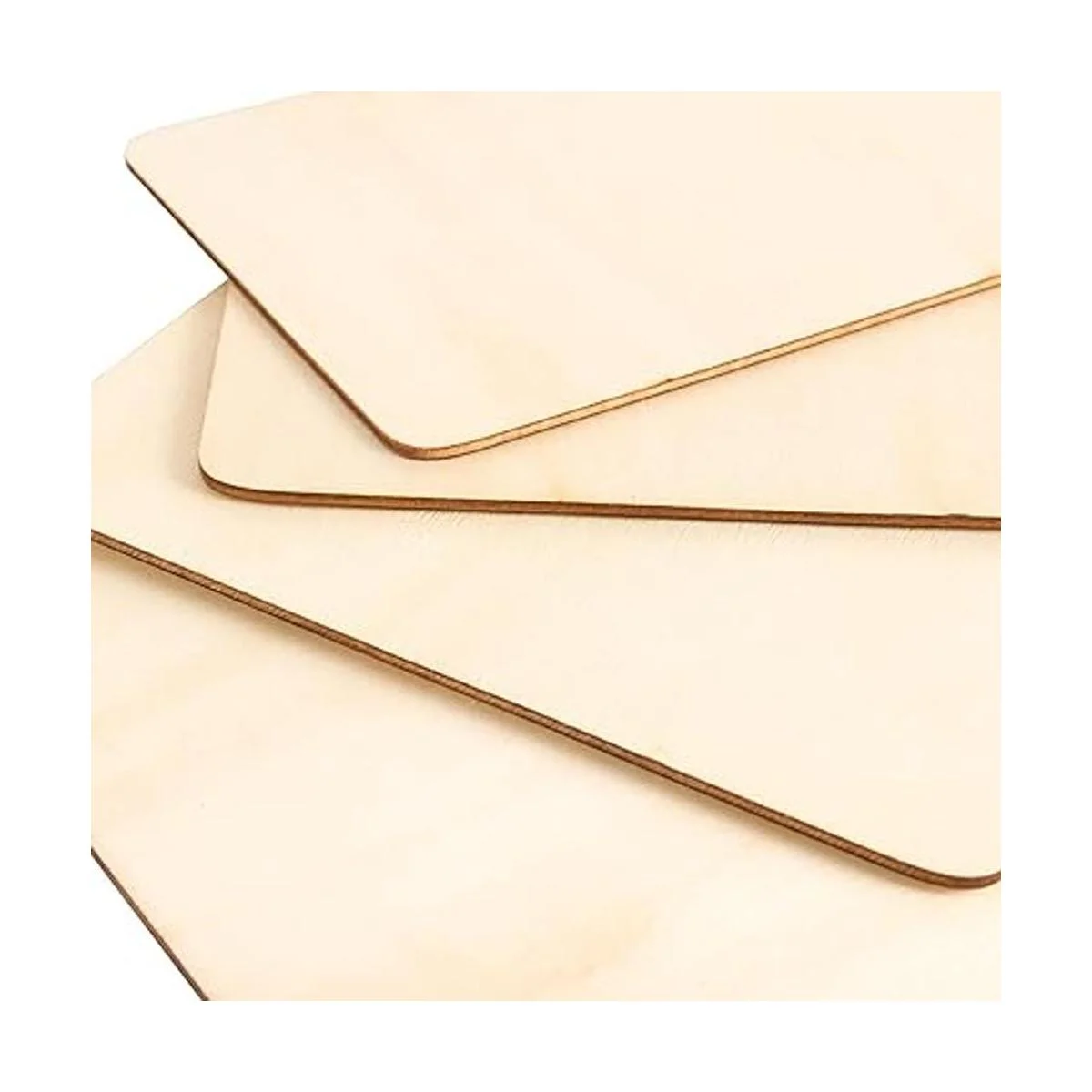 HOIGON 100 piezas rectangulares de madera sin acabar 4 x_3