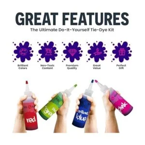 Kit de teñido anudado Kits de teñido anudado para niños_3