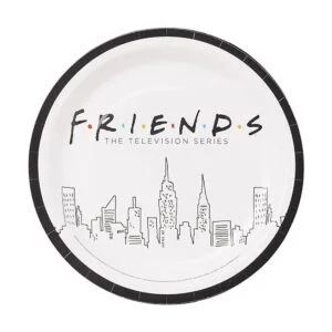 Silver Buffalo Friends New York Skyline Juego de platos_3