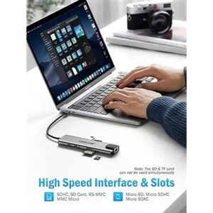 Lemorele Concentrador USB C 9 en 1 adaptador multipuerto_6