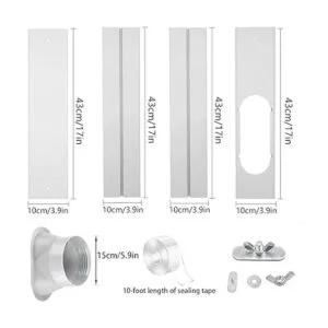 Kit de ventana de CA portátil con manguera de escape de_2