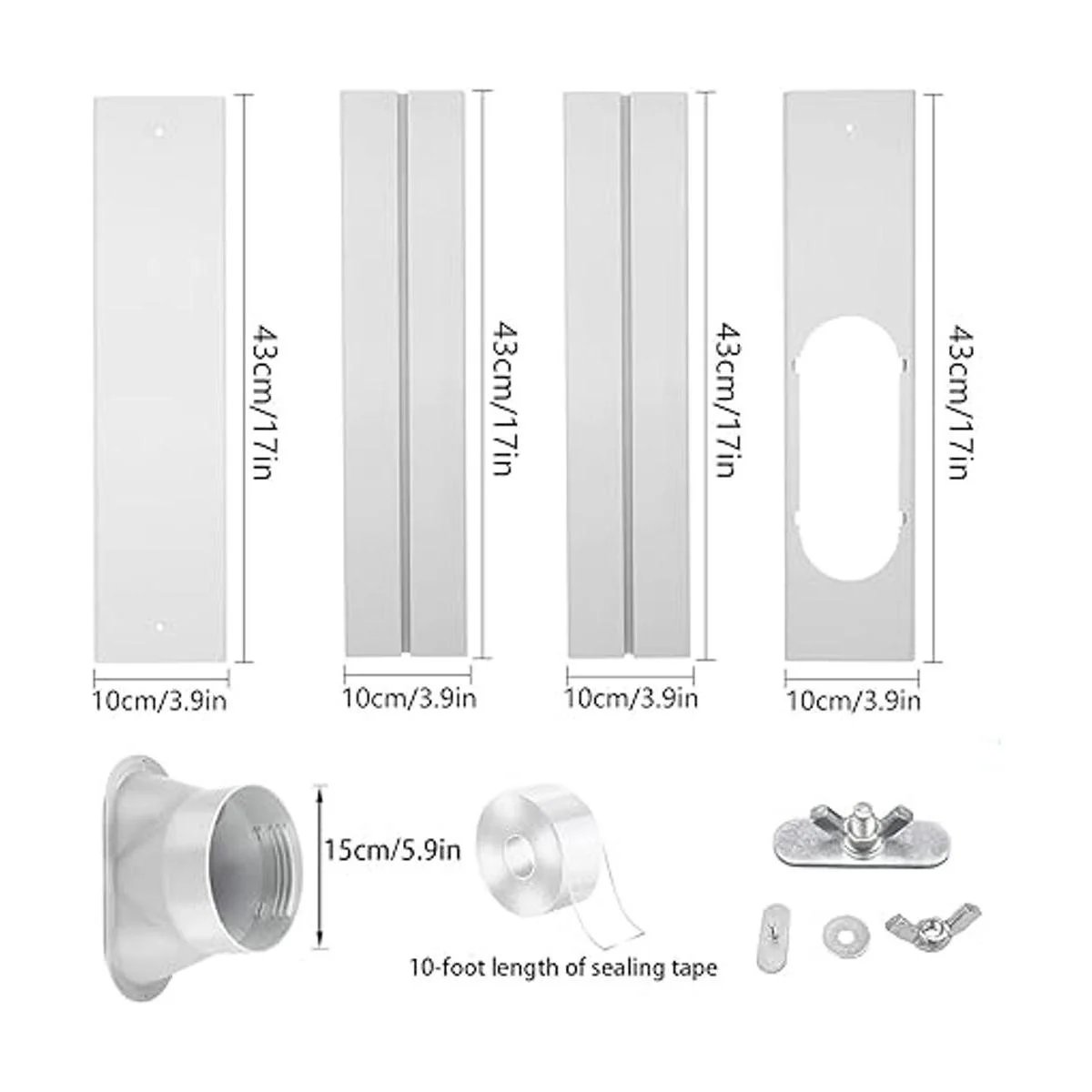 Kit de ventana de CA portátil con manguera de escape de_2