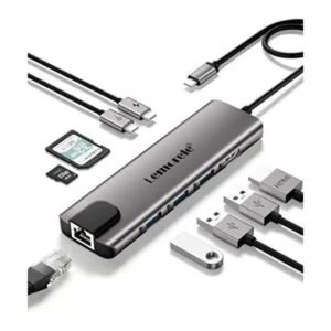 Lemorele Concentrador USB C 9 en 1 adaptador multipuerto_1