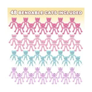 ArtCreativity Mini surtido de gatos flexibles juego de 48_2
