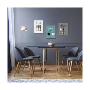 Fushvre 3 paneles de cocina arte de pared vintage tenedor_4