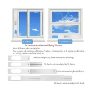 Kit de ventana de CA portátil con manguera de escape de_4