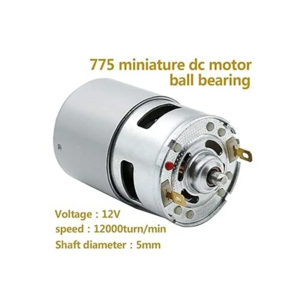 Motor de corriente continua de 775 CC de 12 V 24 V máximo_7