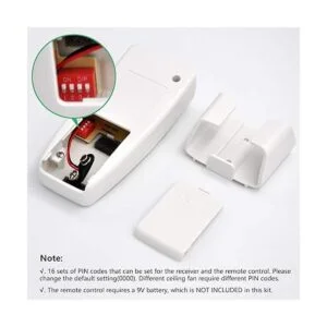 Kit de control remoto y receptor de ventilador de techo_3
