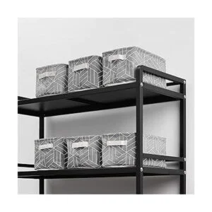 6 cestas de almacenamiento plegables de tela mini caja_5