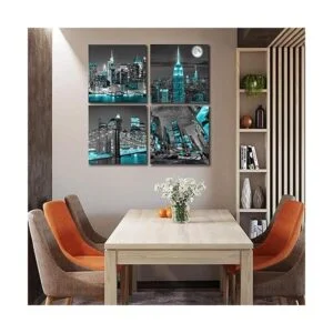 AnZhongArt Lienzo de la ciudad de Nueva York para pared_4