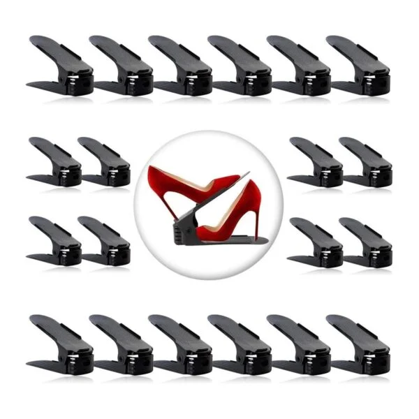 Neprock Organizador de ranuras para zapatos apilador de_1