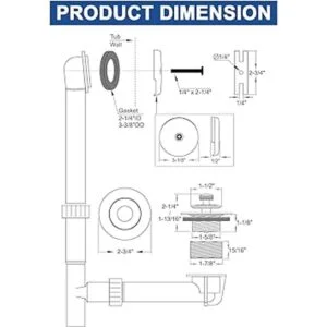 Anpean Kit de drenaje de bañera de latón kit de drenaje_7