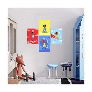 Arte de pared para habitación de niños decoración_4