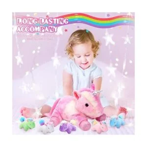 Juego de 6 juguetes de peluche de unicornio 1 animal de_5