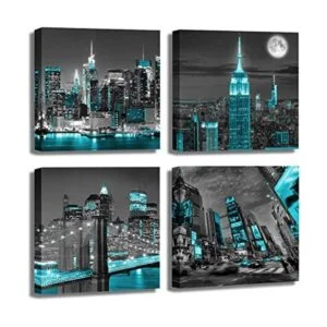 AnZhongArt Lienzo de la ciudad de Nueva York para pared_1