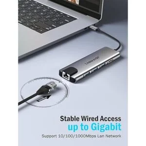 Lemorele Concentrador USB C 9 en 1 adaptador multipuerto_3