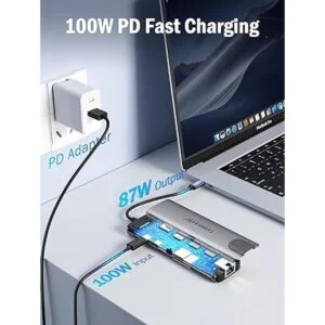 Lemorele Concentrador USB C 9 en 1 adaptador multipuerto_5