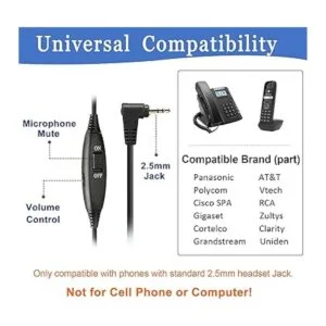 Callez Auriculares de teléfono con micrófono con_3