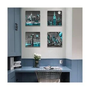 AnZhongArt Lienzo de la ciudad de Nueva York para pared_3