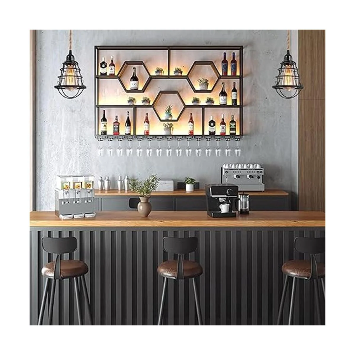 Lámpara colgante industrial con enchufe luces colgantes_5