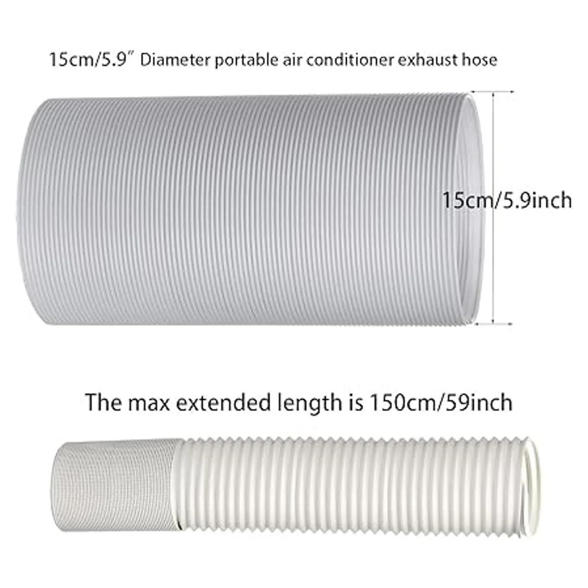 Kit de ventana de CA portátil con manguera de escape de_3