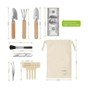 KiiZYS Juego de herramientas pequeñas de jardinería para_2