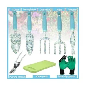 Juego de herramientas de jardín de 9 piezas de aluminio_6