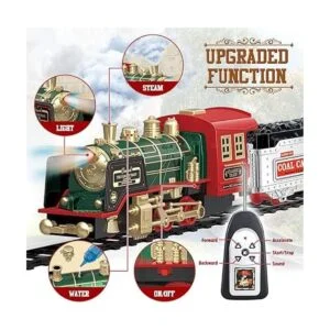 Juego de tren eléctrico de Navidad con vapor sonido y_2