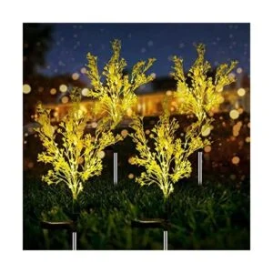 Paquete de 4 luces solares decorativas de jardín diseño_1