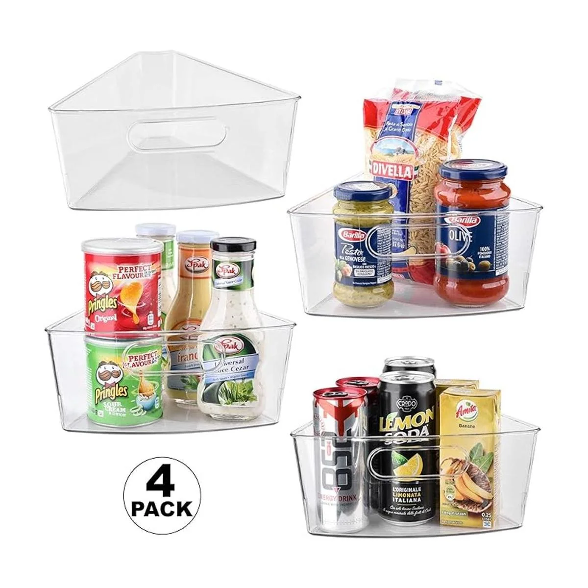 Sorbus Organizador de cubo de almacenamiento con cuña Lazy_7