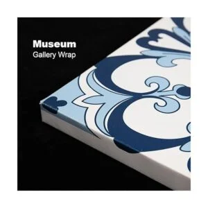 ArtbyHannah Lienzo decorativo de pared azul marino para_5