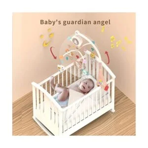 Eners Cuna musical para bebé con luces nocturnas y_5