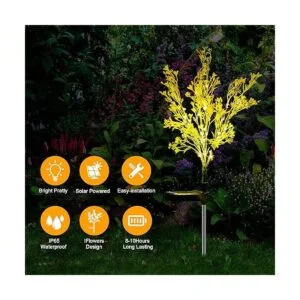 Paquete de 4 luces solares decorativas de jardín diseño_2